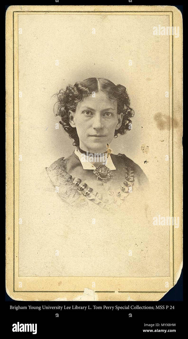 Call #: MSS P 24 Kasten 2 Ordner 4. Eliza Couldock portrait. zwischen ca. 1870 und ca. 1875 1 178 MSS P24B2F4 Stockfoto
