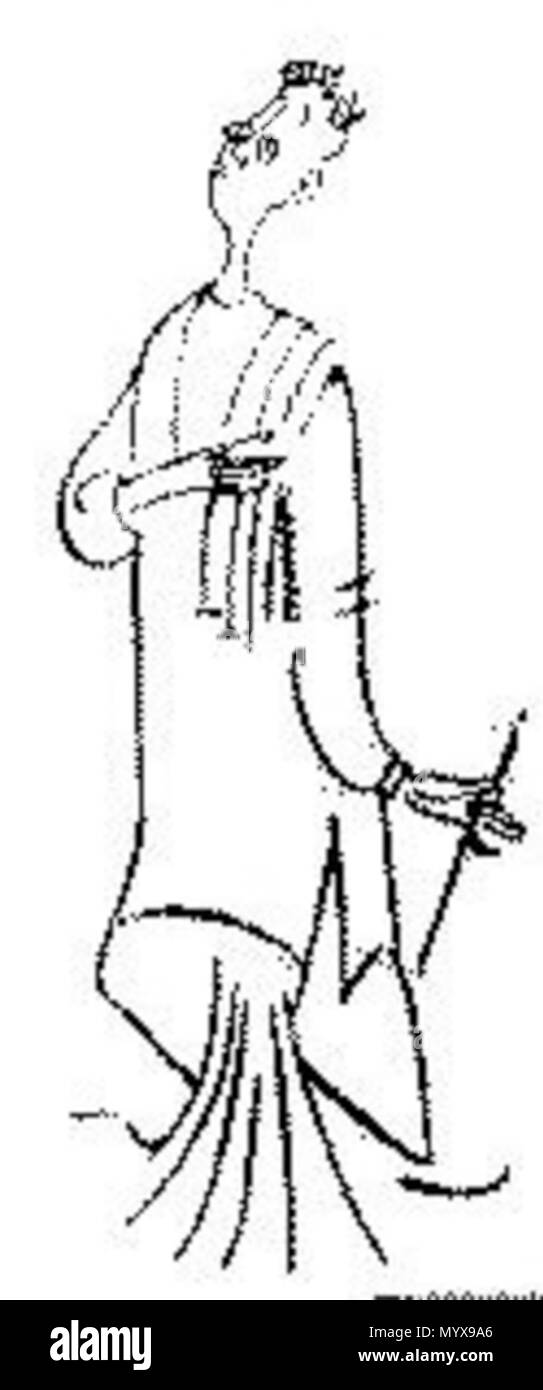 . Karikatur von Sukumar Ray. . Sukumar Ray/??????? ???? 1 Tejian 1. Stockfoto