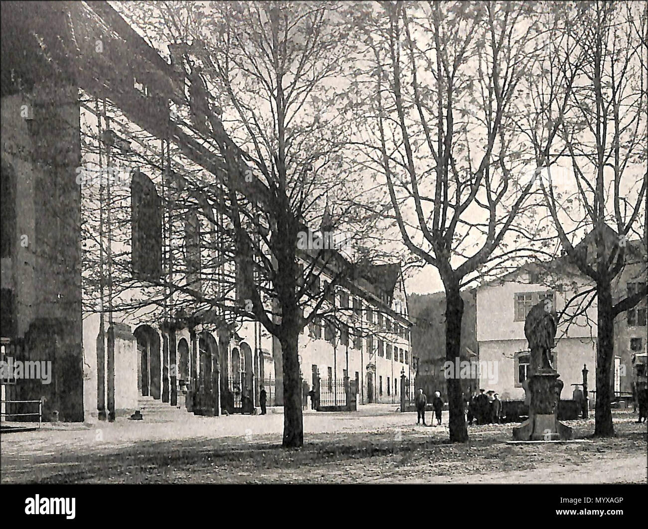 Mauser Factory . English : Oberndorf - Ortsansicht mit Gebäuden der Waffenfabrik ...