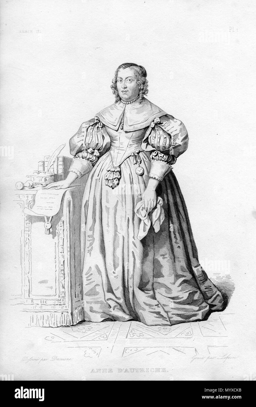 10 Anna von Österreich (1601-1666) Stockfoto