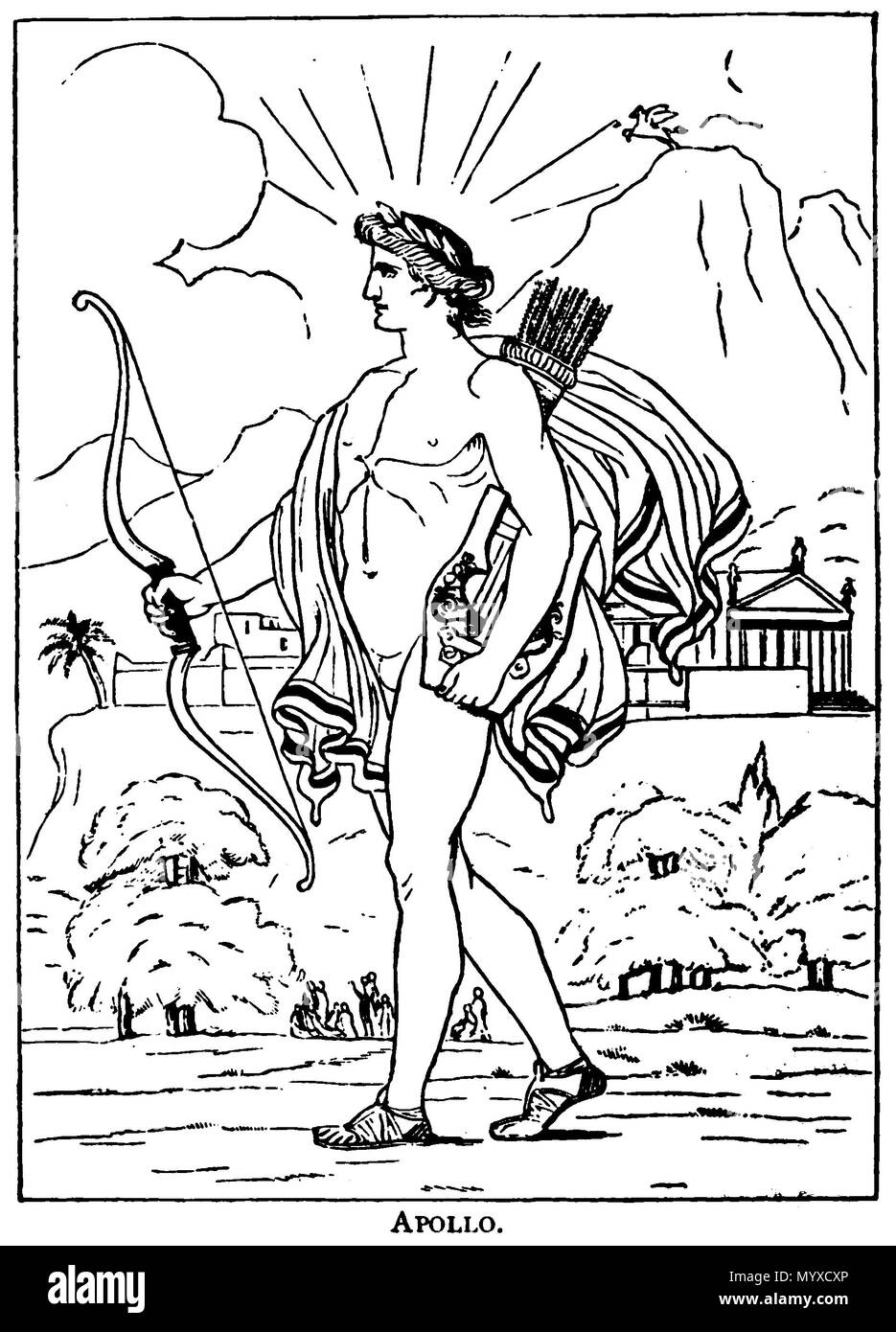 . Apollo. 11 Apollo. (Griechische Mythologie systematisiert) Stockfoto