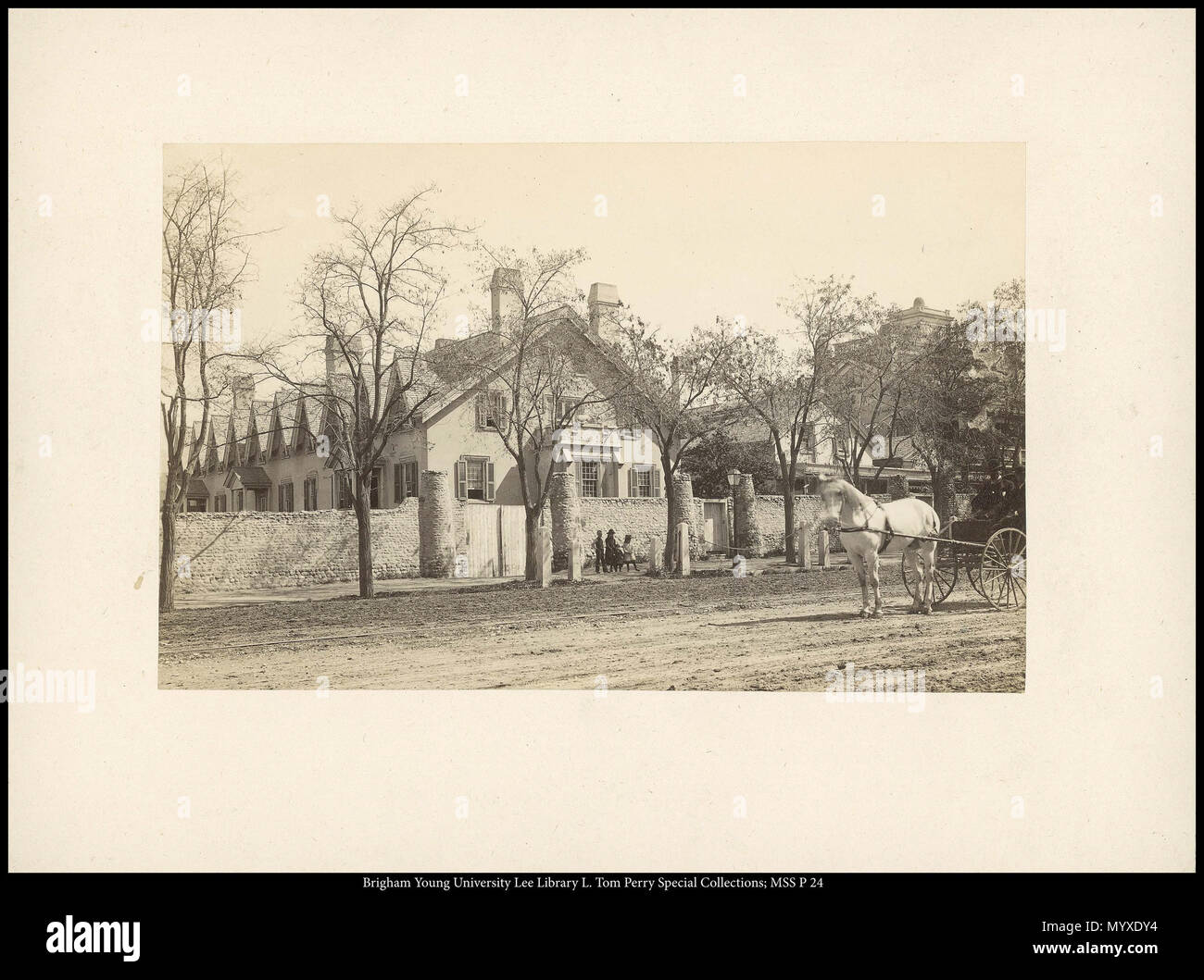 Call #: MSS P 24 Kasten 6 Ordner 6. 570 MSS P 24 B6 F6. ca. 1880 22 SLC Lion House Stockfoto