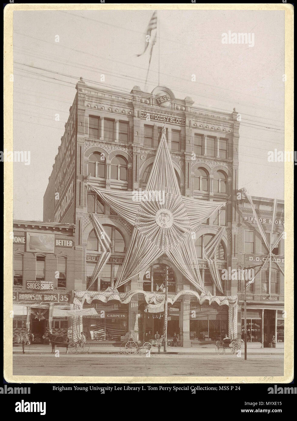 Call #: MSS P 24 Kasten 6 Ordner 6. 566 MSS P 24 B 6 F 6. 1896 22 Staatlichkeit Feier Stockfoto