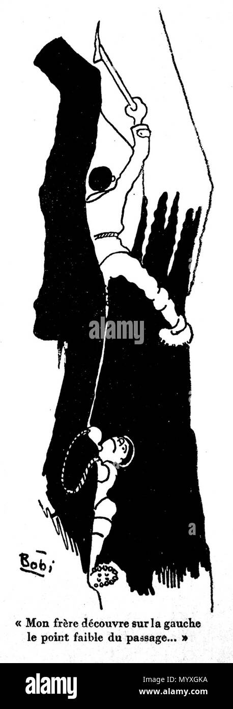 . Français: Dessin de Bobi Arsandaux. Bobi (Oktave) Arsandaux (1906-1931) 26 DessinBobiArsandaux 2 Stockfoto