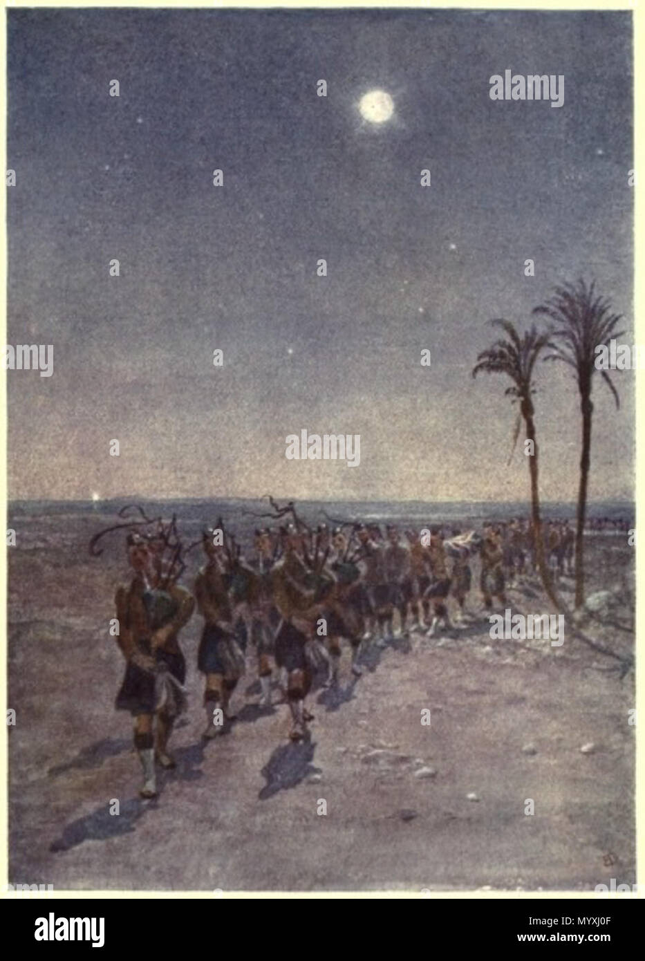 . Русский: картины британской художницы - баталиста Элизабет Томпсон. Vor 1947. Elizabeth Thompson 29 Elizabeth Thompson a-Klage-in-der-Wüste Stockfoto