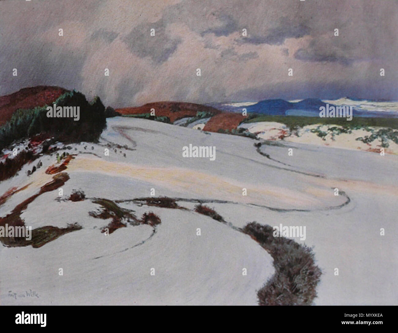 . English: märzschnee (Blick auf die Berge der Oberen Ahr). Öl auf Leinwand, 101 x 130 cm. von 1941. Fritz von Wille (1860 - 1941) Alternative Namen Wille, Friedrich Gustav August Julius Philipp Rudolf von Beschreibung Deutsche Maler Geburtsdatum / Tod 21 April 1860 vom 16. Februar 1941 Ort der Geburt / Todes Weimar Düsseldorf Standort Düsseldorf Authority control: Q 1469171 VIAF:?:? ISNI 72195189 0000 0000 6678 7353 500011525 ULAN:?? keine LCCN: 97031383 GND:? 119024276 WorldCat 36 Fritz von Wille0013 Stockfoto