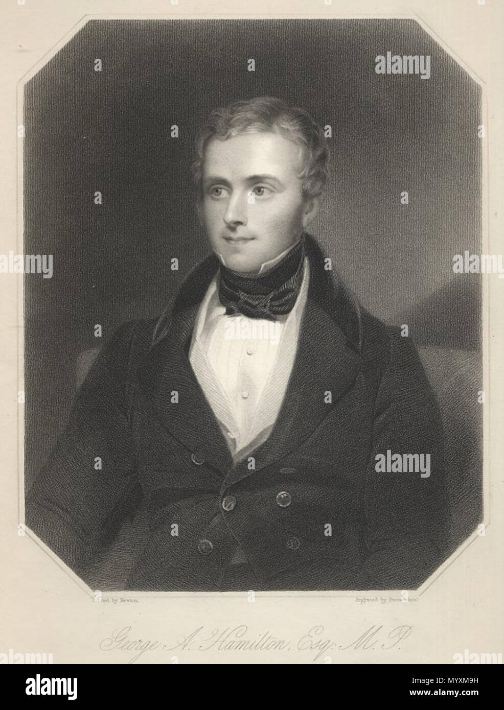 . Englisch: George Alexander Hamilton MP. ca. 1846. a. Nelson 38 Gahamilton Stockfoto