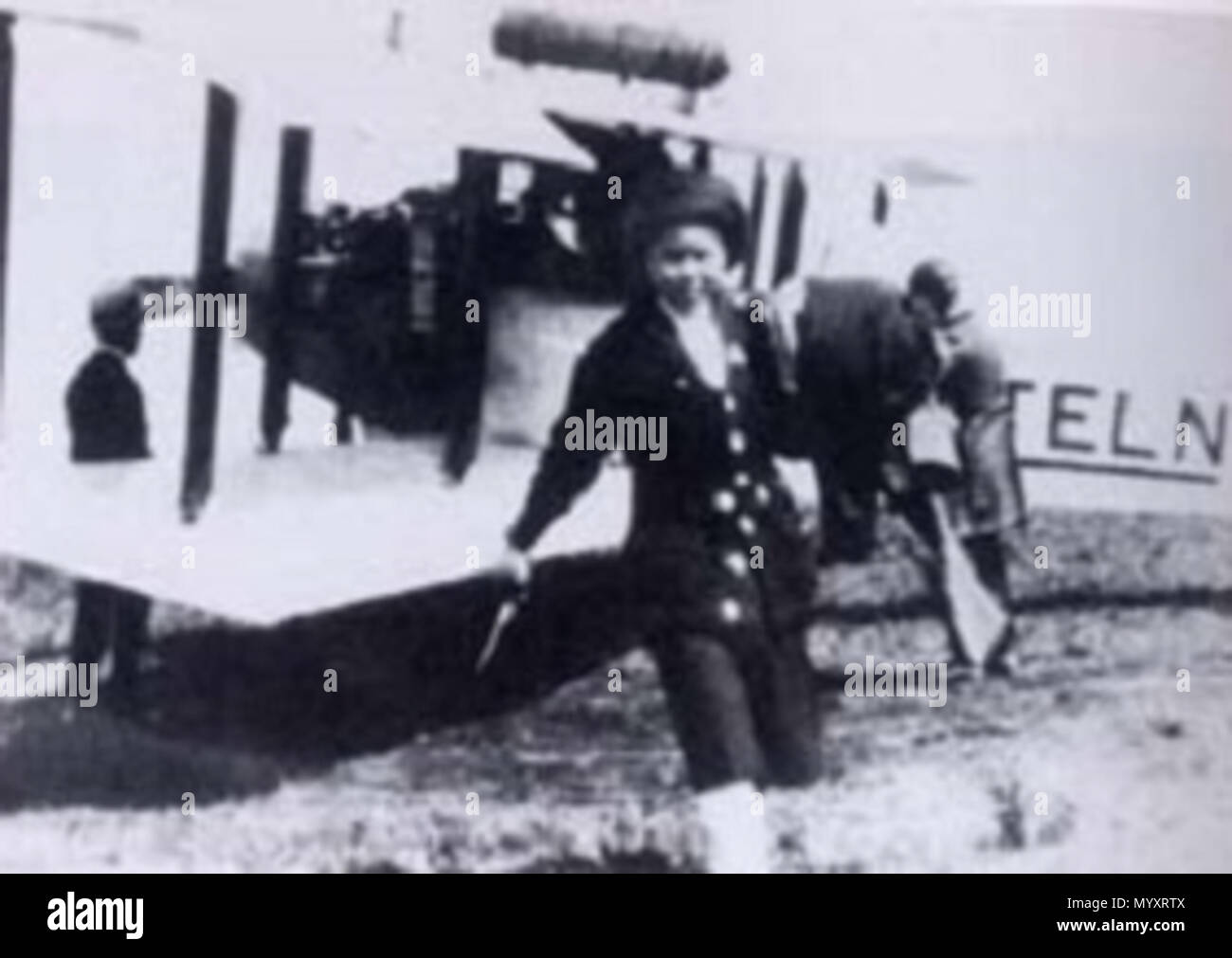 . Français: Hyodo Tadashi, Première aviatrice japonaise. 21. März 1922. Unbekannt 50 Hyodo Tadashi Stockfoto