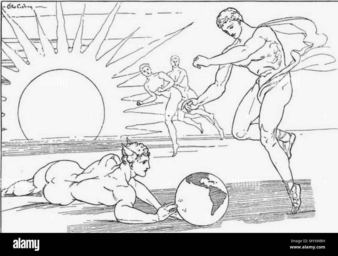 . Français: Otho Cushing (1871-1942), im Leben (1898). . 1898. Otho Cushing 24 Cushing 1898 Stockfoto