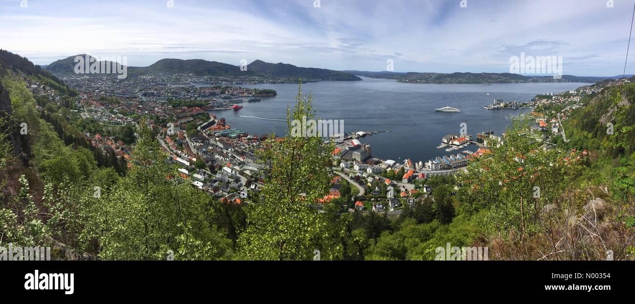 Bergen, Norwegen. 5. Juni 2015. Superyacht Eclipse im Besitz des russischen Chelsea-Besitzers Roman Abramovitsj, Bergen, Norwegen am frühen Dienstag Morgen angekommen und seit dort verankert. Bildnachweis: Arthur Gebuys/StockimoNews/Alamy Live-Nachrichten Stockfoto