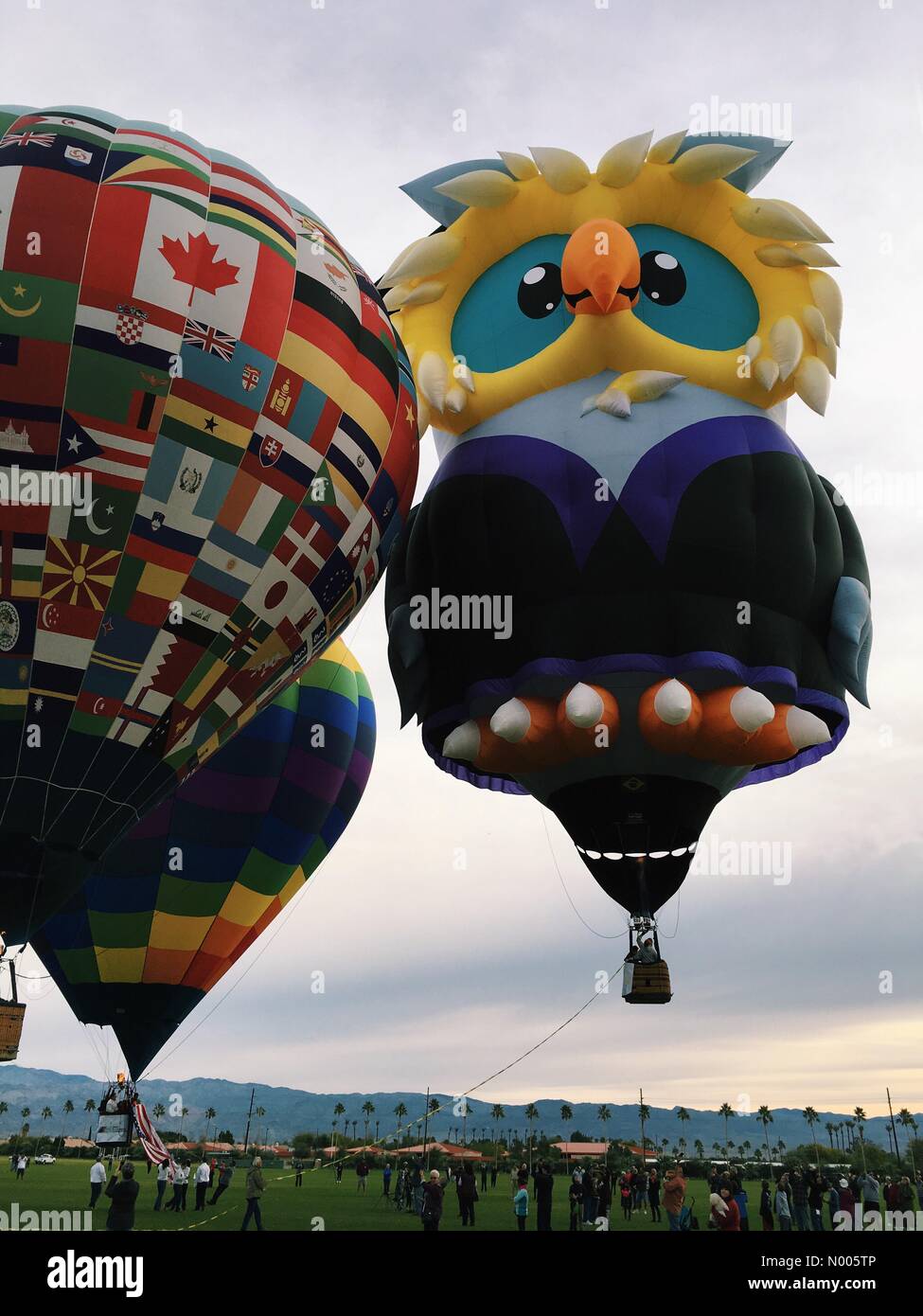 Indio, Kalifornien - 23. Januar 2016 Hot Air Balloon Festival zugunsten von Familien des U.s. Marine Corps. Bildnachweis: Lisa Werner / Stockimo News/Alamy Stockfoto