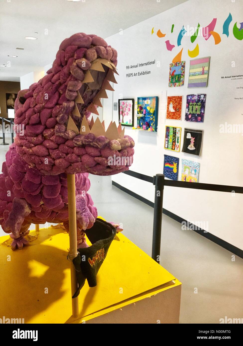 PEEP Show, Racine, WI USA, 28. März 2018, Racine Art Museum hält seine Internationalen PEEPS Kunst Ausstellung zu Ehren von Ostern und LUGT, DianaJ/StockimoNews/Alamy Stockfoto