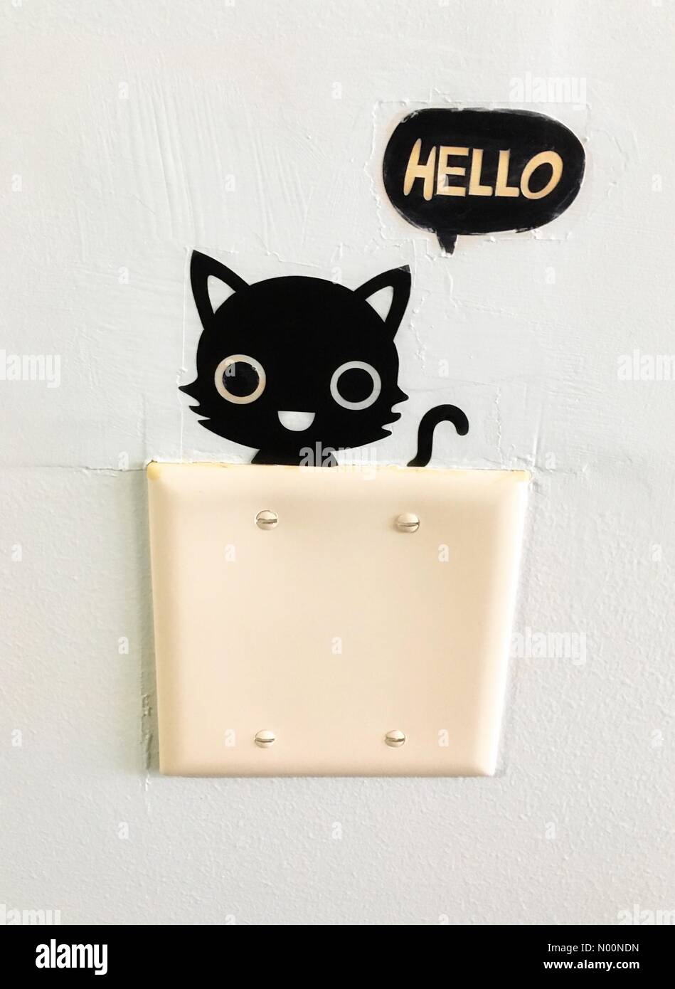 Cat Cafe kämpft, um zu überleben, Madison, WI USA, 20. April 2018, mit der Monroe Street Bau verletzen Business, Cat Cafe Mad Drängen der Öffentlichkeit die Katze Oase am Leben zu halten, DianaJ/StockimoNews/Alamy Stockfoto