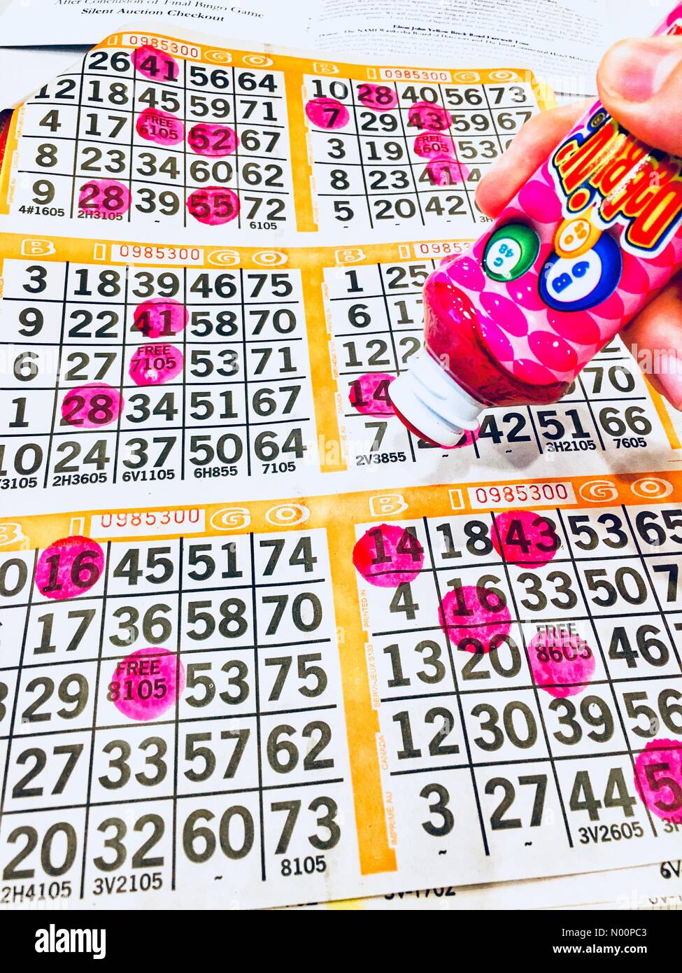 NAMI Blue Jean Bingo Geldbeschaffer, 11. Mai 2018, Waukesha, WI USA, NAMI von Waukesha hält jährliche Fisch braten, Bingo und Auktion nationale Bündnis auf Geisteskrankheit zu profitieren, DianaJ/StockimoNews/Alamy Credit: Diana J./StockimoNews/Alamy leben Nachrichten Stockfoto