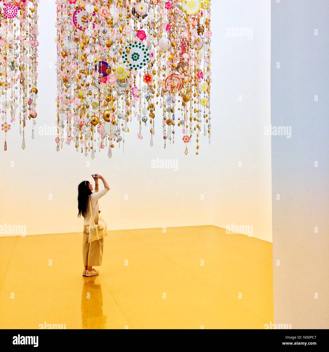 Beatriz Milhazes Ausstellung in der White Cube Gallery in Bermondsey London UK Stockfoto