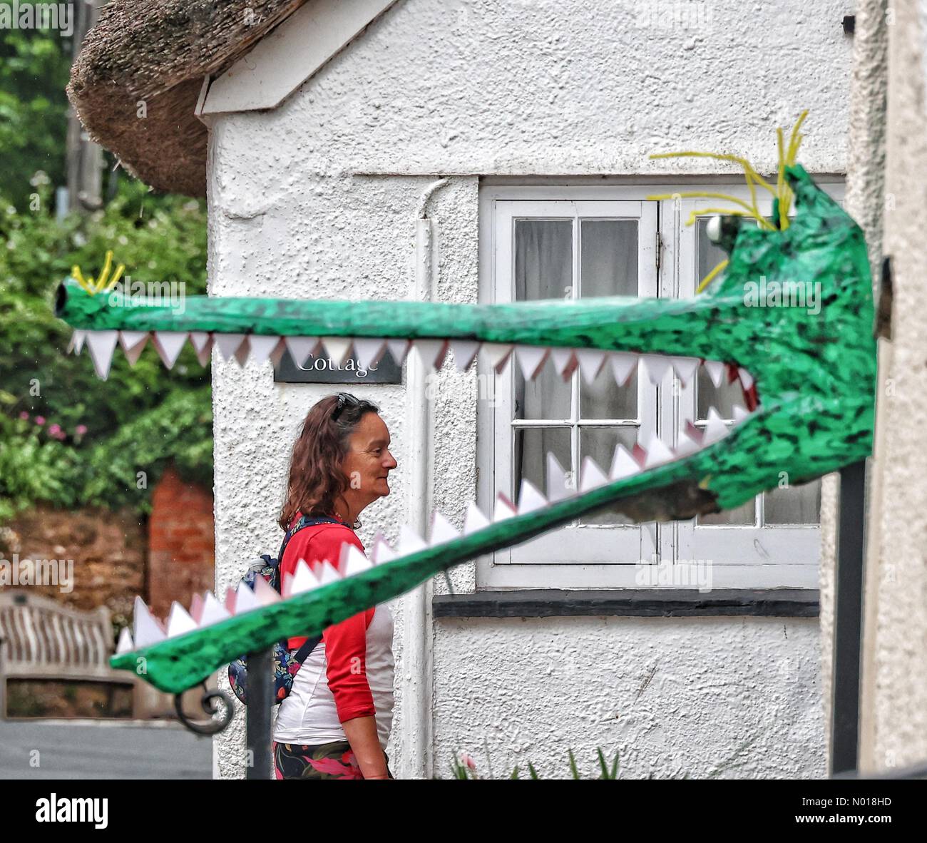 20. East Budleigh Scarecrow Festival im malerischen Dorf East Budleigh, Devon, Großbritannien. 10. Juni 2023. Credit nidpor Credit: Nidpor/StockimoNews/Alamy Live News Stockfoto