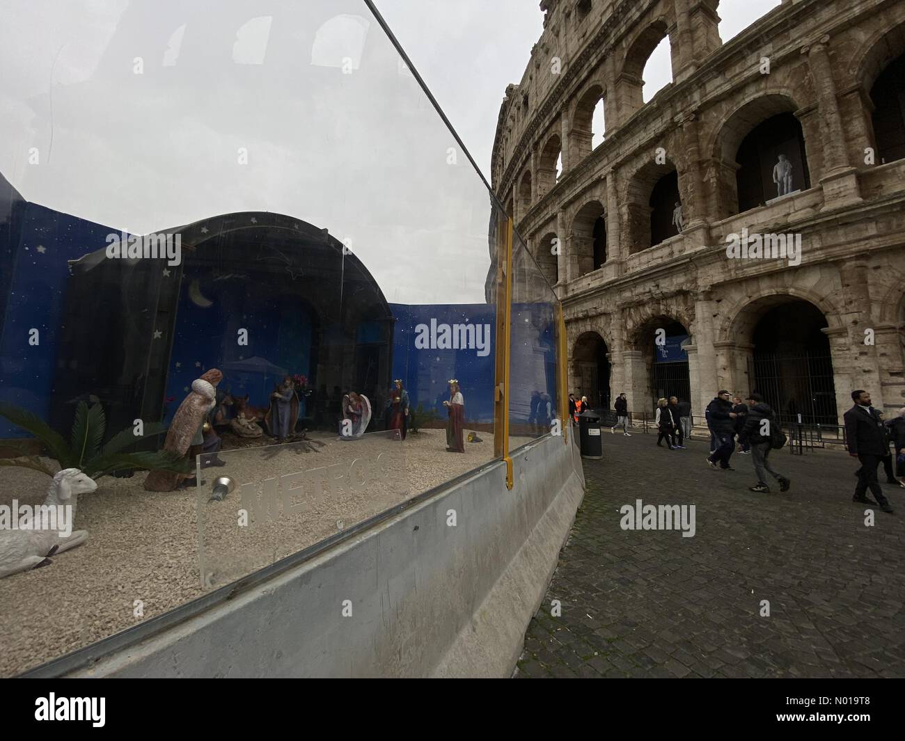 Weihnachtskrippe im kolosseum in Rom, Italien Credit: amer ghazzal/StockimoNews/Alamy Live News Stockfoto