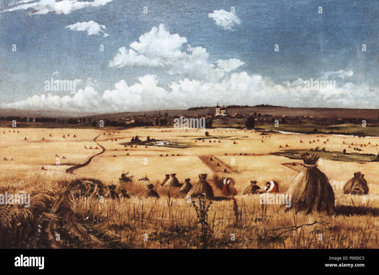 . Русский: Жатва. Die Ernte. 1850 44 Ernte (shishkin) Stockfoto