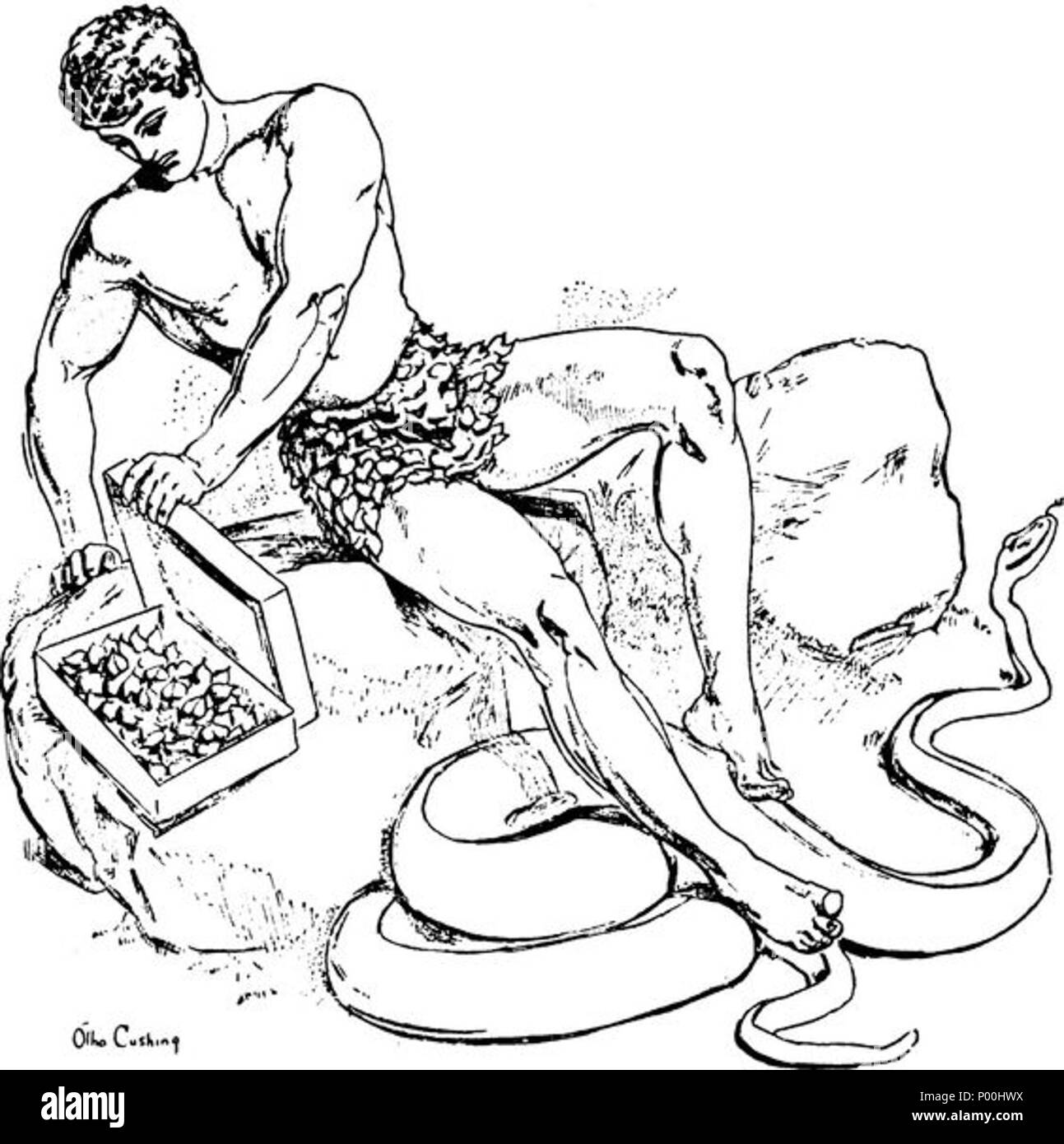 . Français: Otho Cushing (1871-1942). . 1900. Otho Cushing 78 Otho Cushing Schlange Stockfoto