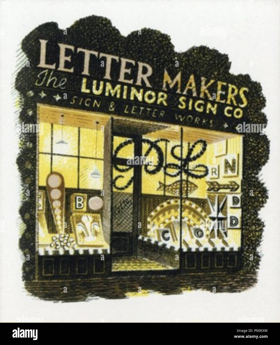 . Englisch: Von der High Street, ein Buch von Lithographien von Eric Ravilious, mit einem Text von architekturhistoriker JM Richards, ursprünglich von Land Leben Bücher veröffentlicht im Jahr 1938. . Ca. 1938. Eric Ravilious (1903-1942) Alternative Namen Eric William Ravilious Beschreibung englischer Maler und Illustrator Datum der Geburt / Tod 22 Juli 1903 2 September 1942 Ort der Geburt / Todes Acton Kaldadarnes, Island Authority control: Q 1351572 VIAF:?:? ISNI 15842729 0000 0000 6680 6374 ULAN:?? n 500014911 LCCN: 83142256 GND:? 129223387 WorldCat 87 Ravilious - Brief Entscheidungsträger Stockfoto