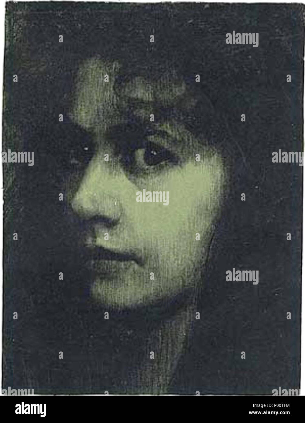 . Deutsch: 'Pan' Magazin, 1896, Lithographie (210 x 275 mm). 22 Juli 2014, 19:30:02. Hans Unger (Maler), 1872-1936 106 Weiblicher studienkopf Stockfoto