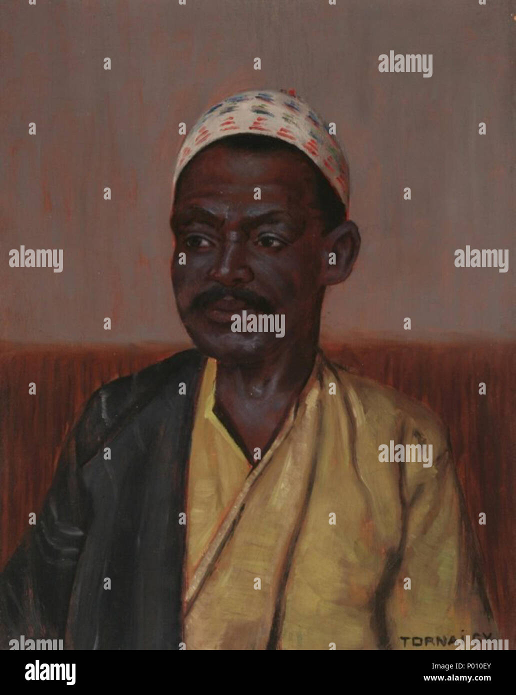 . Menschen aus dem Sudan. Datum unbekannt 100 Tornai Mann aus Sudan Stockfoto