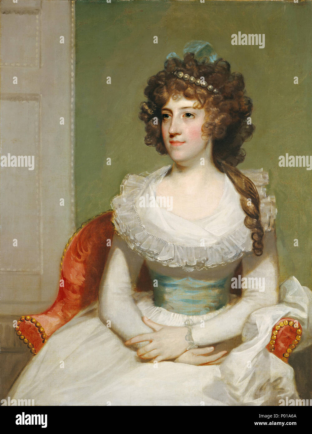 Amerikanische aus dem 18. Jahrhundert, Matilda Caroline Krüger, C. 1795, Öl auf Leinwand, Andrew W. Mellon Collection 15 Matilda Caroline Krüger SC -000274 Stockfoto