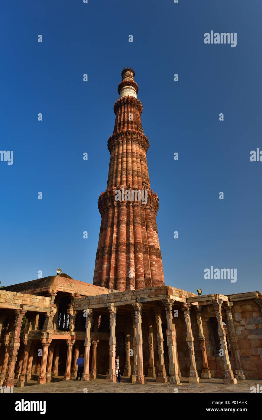 Qutub Minar, Delhi, Indien Stockfoto