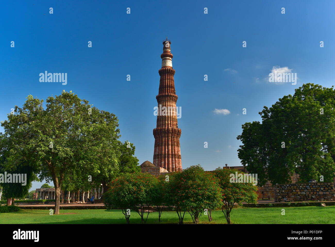 Qutub Minar, Delhi, Indien Stockfoto