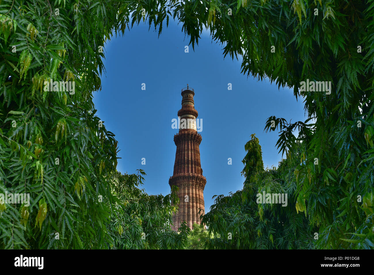 Qutub Minar, Delhi, Indien Stockfoto