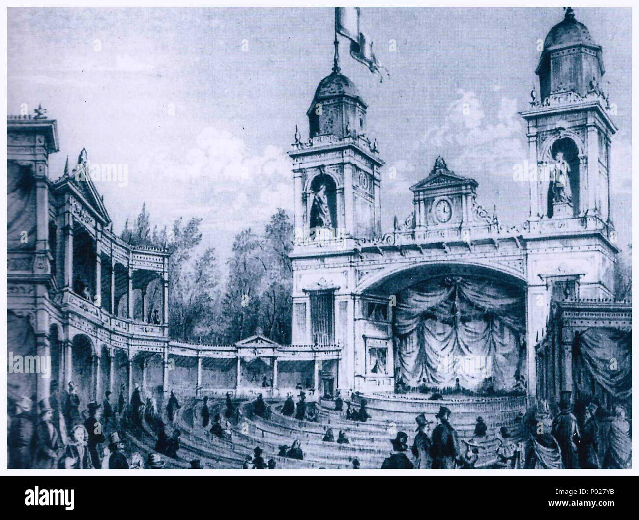Englisch Sommer Theater Im Grossen Garten Von Dresden 1870