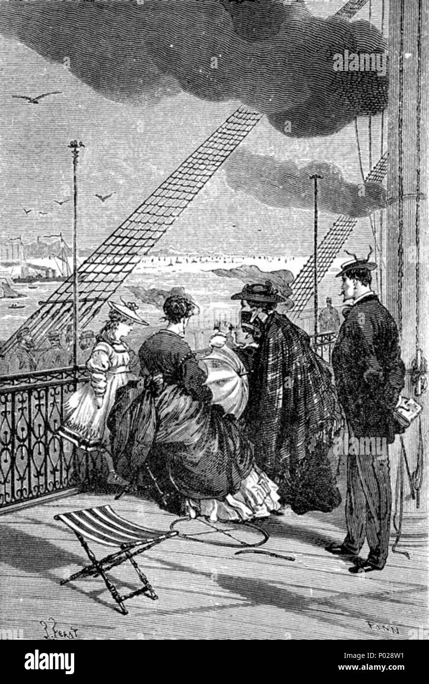 1' eine schwimmende Stadt' von Jules Férat, 07. Stockfoto