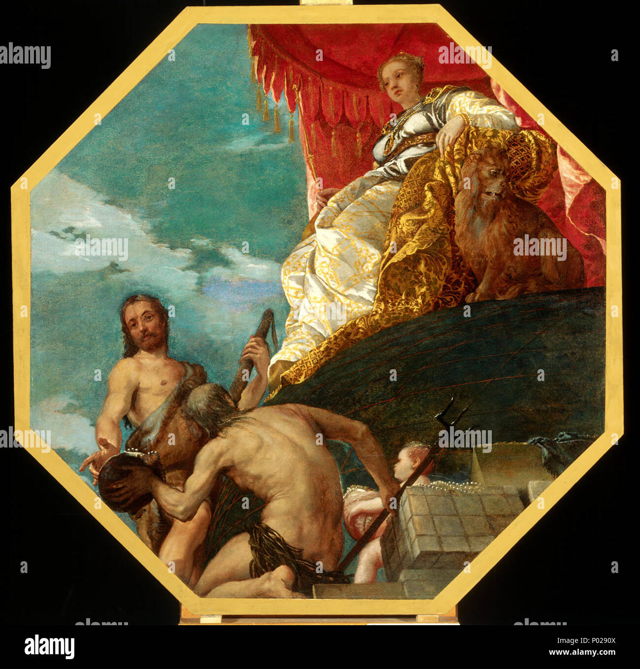 Allegorie von Venedig. 12 Juli 2010, 11:14:52. Workshop von Paolo Veronese (1528-1588) Alternative Namen Geburt Name: Paolo Caliari Artist Name: Paolo Cagliari/Paolo Caliari Beschreibung italienischer Maler Geburtsdatum / Tod 1528 19. April 1588 Ort der Geburt / Todes Verona Venedig Arbeitsort Venedig, Rom, Padua Authority control: Q9440 VIAF:?:? ISNI 95162605 0000 0001 20966716ULAN:?? n 500021218 LCCN: 79040166 NLA:? 36514554 WorldCat 103 Veronese - Allegoria di Venezia - Budapest Stockfoto