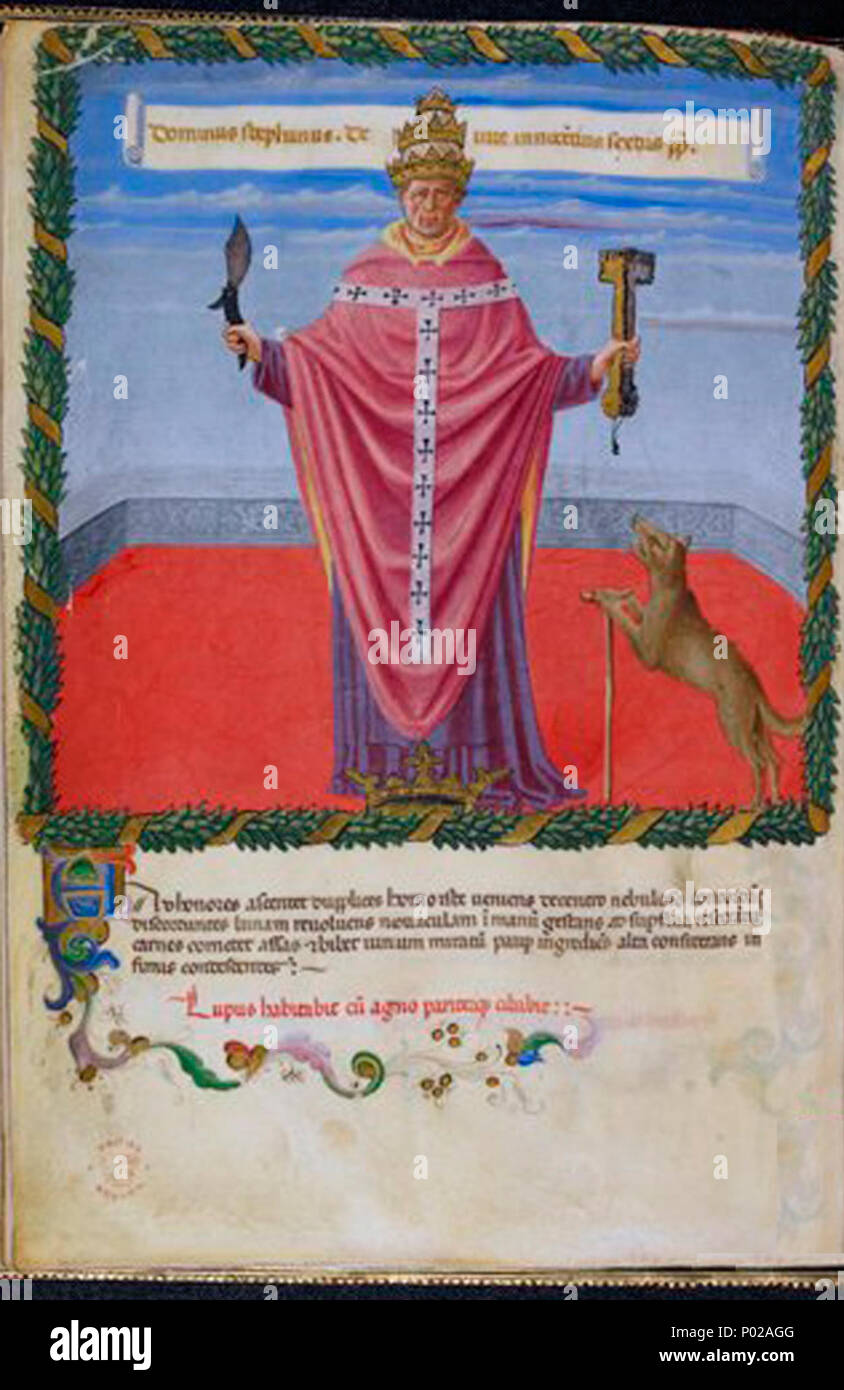 . Français: Innozenz VI., Miniatur de la British Librairy. 10 September 2010, 14:28:51. Jahrhundert unbekannt 13 51 unschuldige VI britischen Librairy Stockfoto