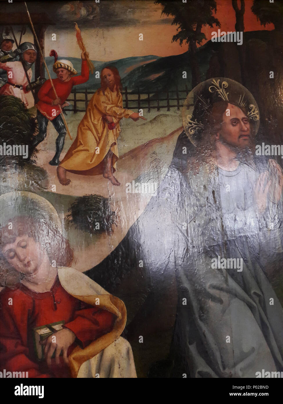 . Die Todesangst im Garten Gethsemane (Detail). 1510 s 15 Polack Todesangst im Garten (Detail) 02. Stockfoto