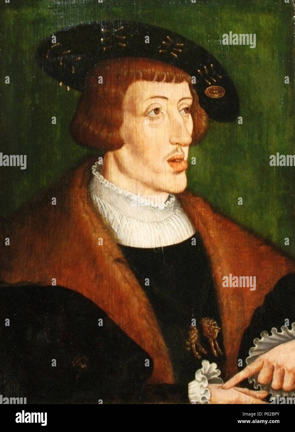 . Porträt von Ferdinand Habsburg zu einer Warze zeigt. ca. 1530 15 Anonym Ferdinand Habsburg Stockfoto
