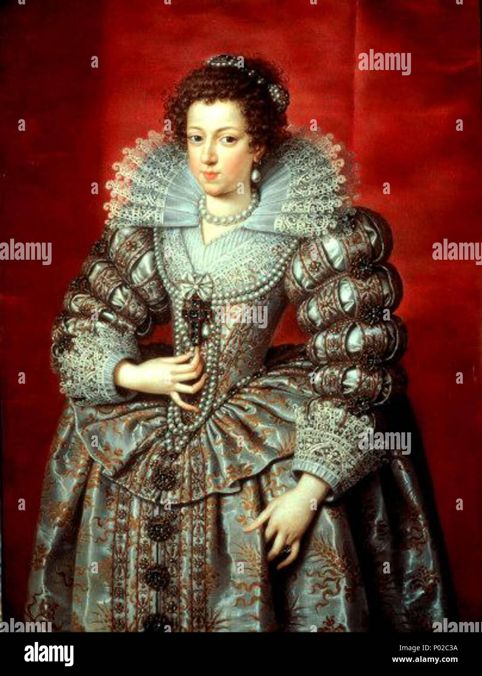 . English: Anna von Österreich (1601-1666). Portrait von Anna von Österreich. 1616 16 Anna von Österreich von Frans Pourbus, 1616 Stockfoto