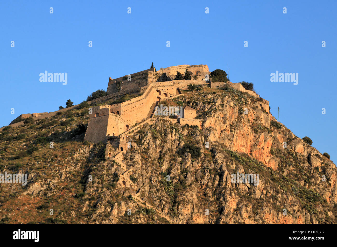 Das Schloss von Palamidi Stockfoto