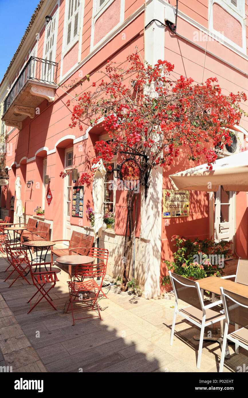 Pension Omorfi Poli, Nafplio, Griechenland Stockfoto