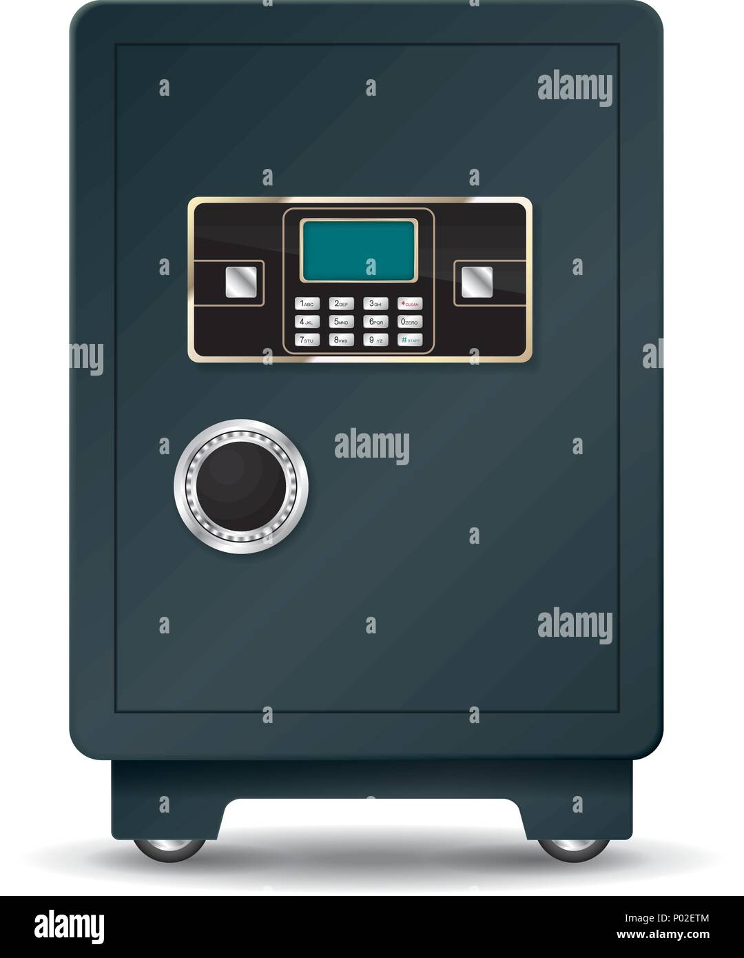 Vektor gezogen Briefkasten. auf weißem Hintergrund. Stock Vektor