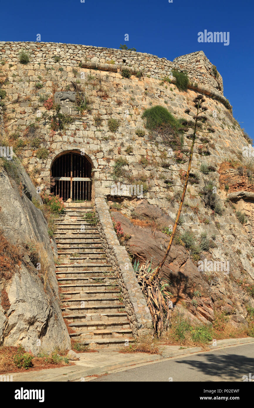 Die grimani Bastion, Nafplio Stockfoto