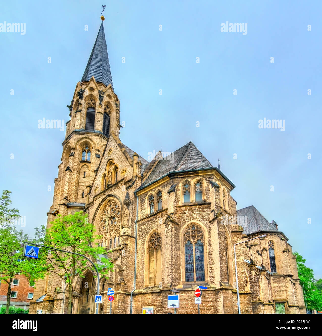 Heilig-kreuz-Kirche in Aachen, Deutschland Stockfoto