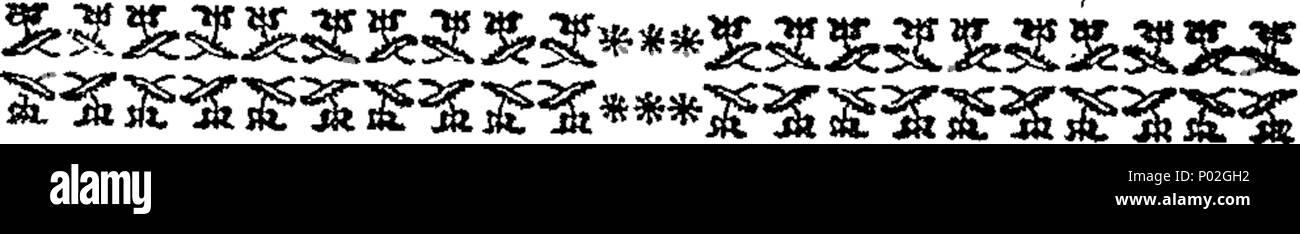 . Englisch: Fleuron aus Buch: ein Katalog, der alle Reiche und elegante Möbel, Haushalt Pier Gläser aus Größe, passt sich der Tapisserie in feiner Erhaltung, Hauptstadt Bilder, Sammlung von feinen Dresden, das alte Japan, & Emaille "Porcelane, neugierig und wertvolle Waffen, Platte, Bettwäsche, Weine, mathematische Instrumente, mehrere gründliche reinrassige Zeiger und Spaniels, und eine große Vielfalt an neugierig und wertvolle Effekte; Ende der Eigenschaft ihrer Gnade der Herzogin von Kingston, Verstorben, an ihrer Gnade Sitz am Thorseby Park in der Grafschaft Nottingham. Die von der Auktion verkauft werden, durch Herrn Ch Stockfoto