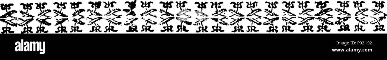 . Englisch: Fleuron aus Buch: ein Katalog der echten und der gesamte Haushalt Waren, Platte, Bettwäsche, Bücher, China, Uhren, Diamanten, Stein und Gold Ringe, Münzen und Medaillen, Phaeton, Wagen, Pferde, &c. &C. Der späten Henry Brownrigg, Esq; in seinen späten Dwelling-House, Pennington, in der Nähe von Lymington; die von der Auktion verkauft werden, (auf dem Gelände) von John Harrison, am Montag, den 2 d im Juli, und die dreizehn folgenden Tage. Die Waren der Donnerstag, Freitag und Samstag vor dem Verkauf, der jeden Tag um 11 Uhr beginnen wird. 32 ein Katalog der echten und der gesamte Haushalt g Stockfoto