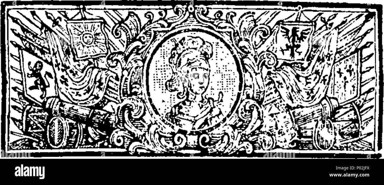 . Englisch: Fleuron aus Buch: Eine Sammlung aller Gesetze in Kraft getreten, in Bezug auf die Verbrauchsteuern auf Bier, Ale, und andere Liköre: mit einer Übersicht der Statuten, sowie eine Tabelle der Preise auf den verschiedenen Likören, &c. Erzeige durch welche Handlungen sie verhängt werden. Zu dem wird hinzugefügt, eine Tabelle der Freibeträge für gemeinsame Brauereien, &c. 38 eine Sammlung aller die Satzung nun in Kraft Fleuron T 070617-2 Stockfoto