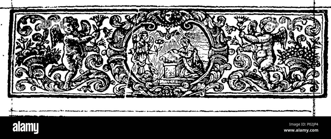 . Englisch: Fleuron aus Buch: eine Sammlung von Hymnen, wie die Gleichen sind jetzt in seiner Majestät Kapellen Royal,&c durchgeführt. Durch die Richtung der Reverend der Sub-Dean Seiner Majestät sagte Kapellen Royal Veröffentlicht. 39 eine Sammlung von Hymnen, wie die Gleichen sind jetzt in seiner Majestät Kapellen Royal durchgeführt, etc. Fleuron T 163470-3 Stockfoto