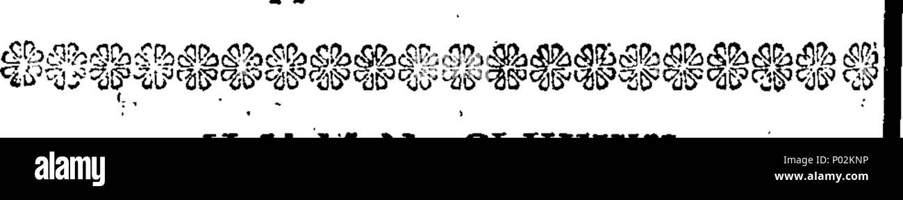 . Englisch: Fleuron aus Buch: eine Sammlung von Hymnen. Von William Darney. ... 42 eine Sammlung von Hymnen. Von William Darney. - Fleuron T 026597-52 Stockfoto