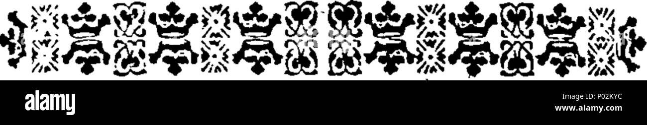 . Englisch: Fleuron aus Buch: eine Sammlung von Songs, die Treue gegen das Rumpfparlament geschrieben, zwischen den Jahren 1639 und 1661. ... Mit einer historischen Einführung in das Ganze. In zwei Bänden. ... 42 eine Sammlung von treuen Songs gegen das Rumpfparlament geschrieben, zwischen den Jahren 1639 und 1661 Fleuron T 145238-8 Stockfoto