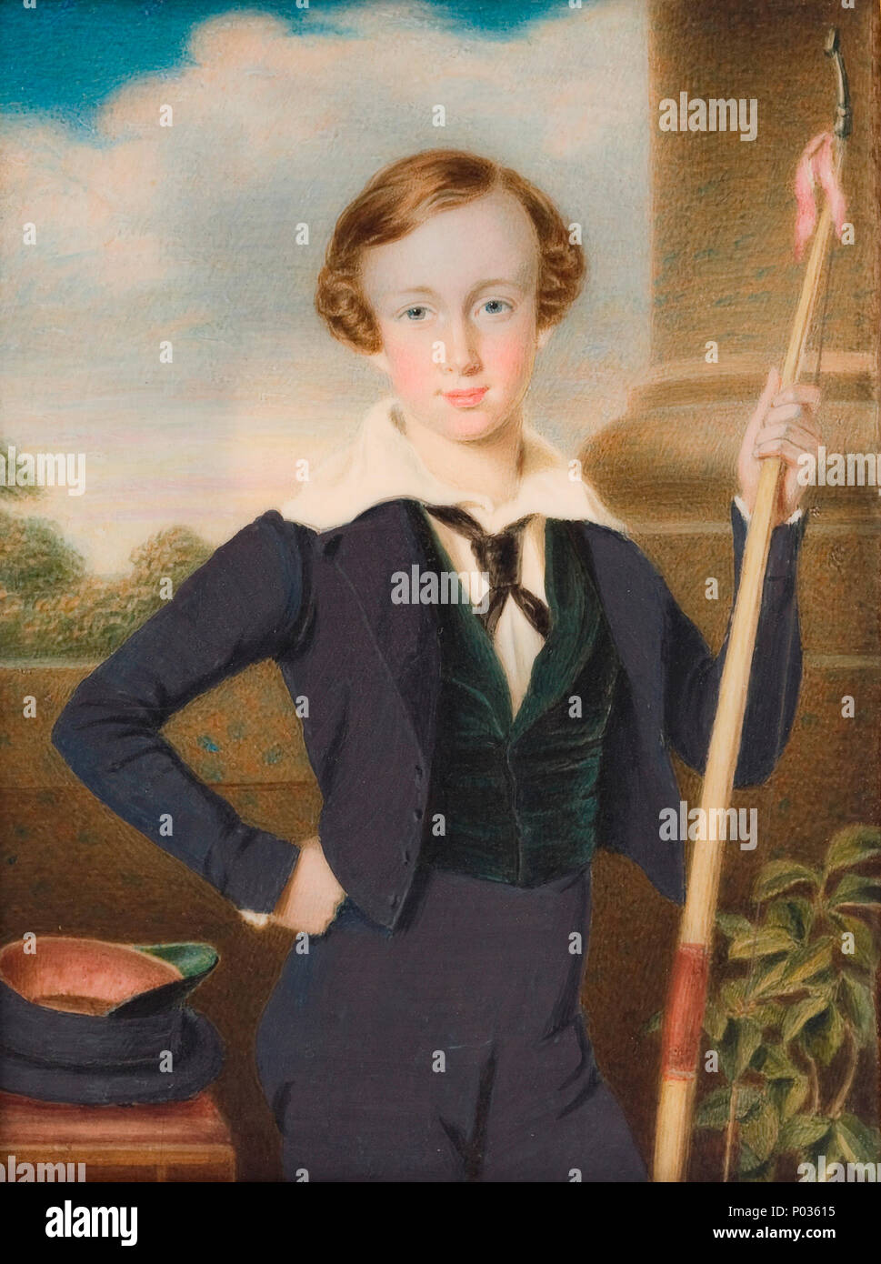 . Porträt von Franz Joseph I. von Österreich (1830-1916). 1840 374 Erzherzog Franz Joseph (1840) Stockfoto