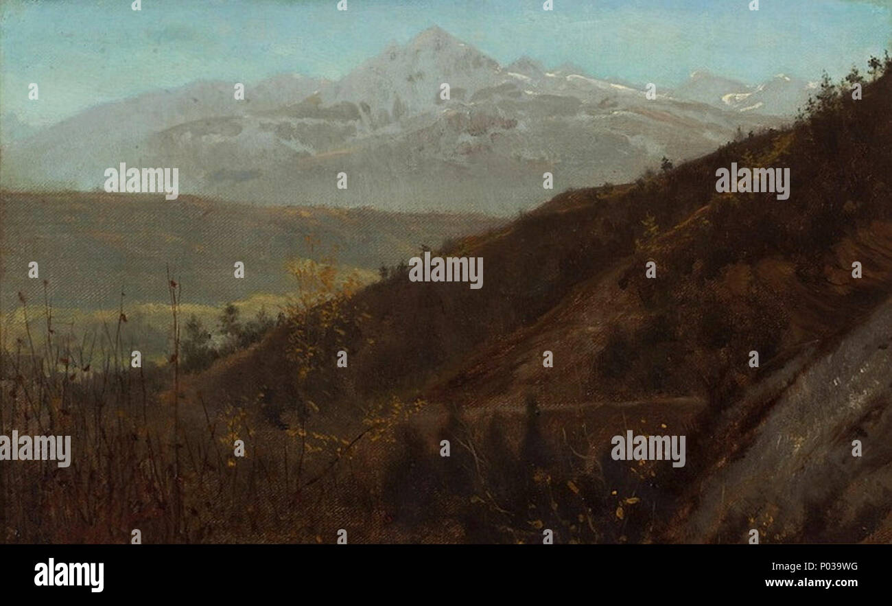 . Berglandschaft. Zwischen 1875 und 1912 20 Alma-Tadema Berglandschaft Stockfoto